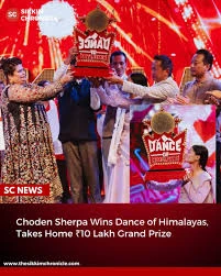 Largest dance-competition prize hosted in Sikkim