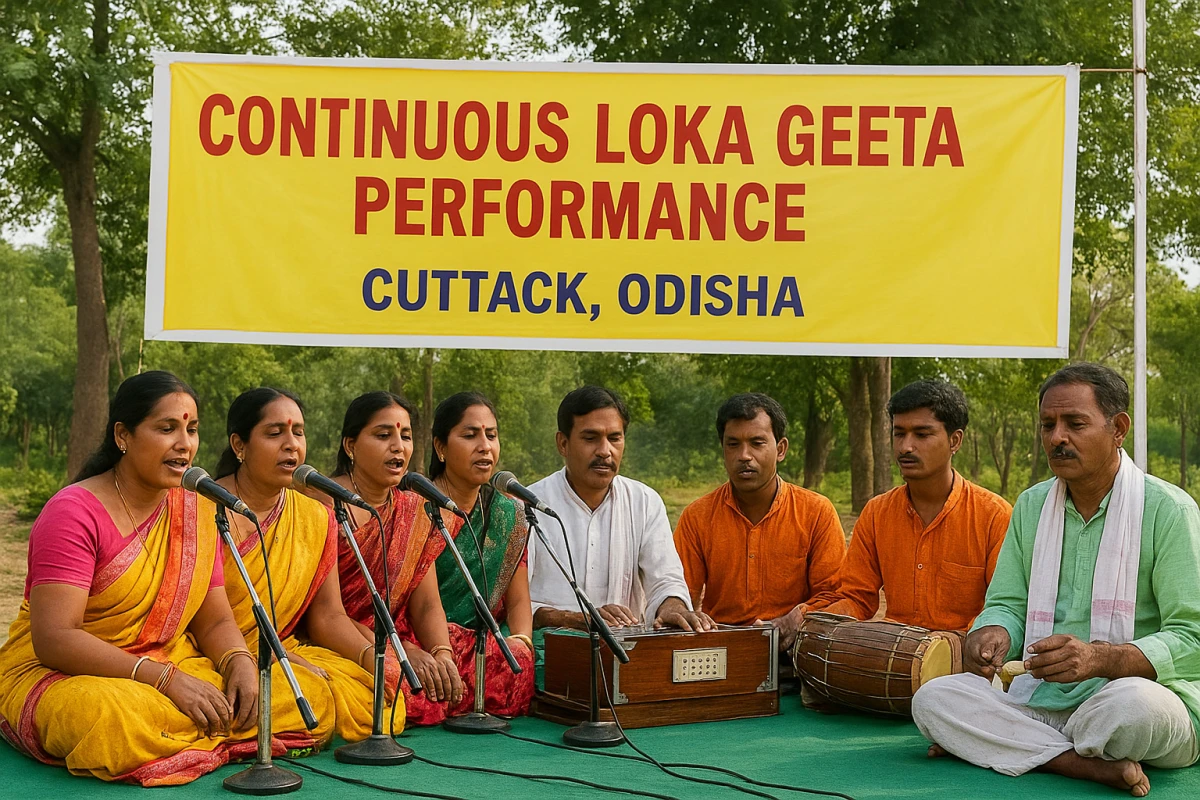 Continuous Loka Geeta (Folk Song) Performance (Cuttack, Odisha)