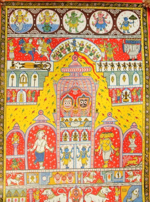  Largest Pattachitra Painting (Raghurajpur, Odisha)