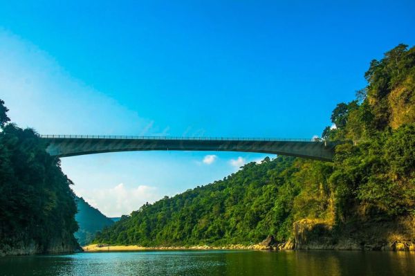 The longest span cantilever bridge in India