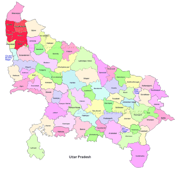 The state with maximum number of districts in India