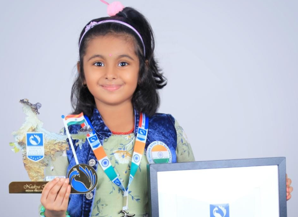 Nadiya Binoy sets Indian World Record -for her extraordinary feat of performing Floating Padmasana for 40 minutes.