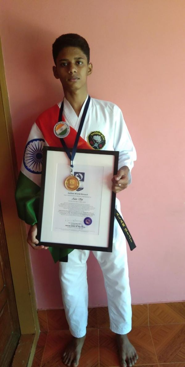 Alan Siji  Indian World Record