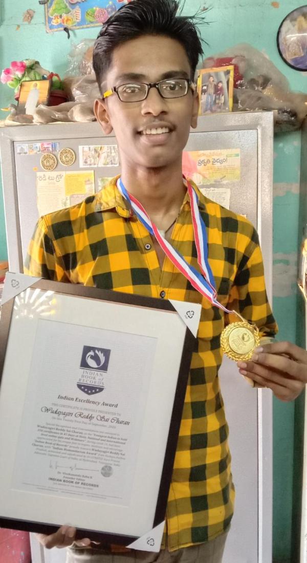 Wudayagiri Reddy Sai Charan Indian Humanitarian Award