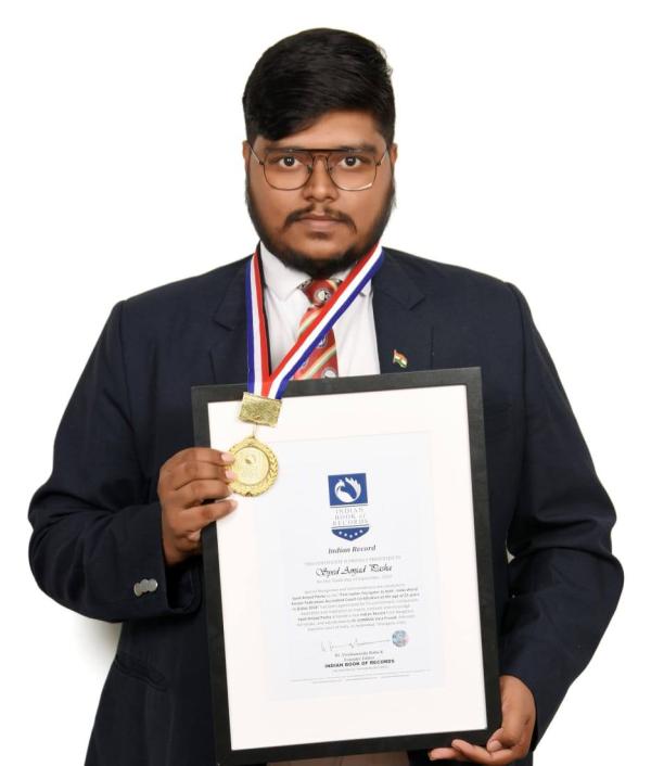 Syed Amjad Pasha Indian World Record