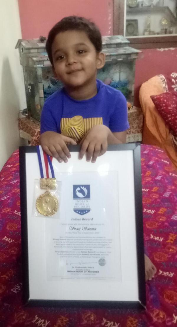 Viraaj Saxena Indian World Record
