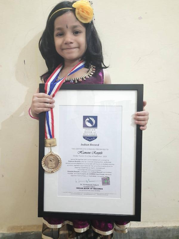 Hamsini Renjith Indian Excellency Award