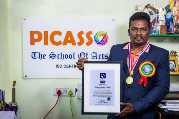 Picasso Institute of Painting Indian World Record
