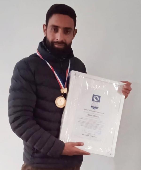 Sahil Mudasir Indian Humanitarian Award