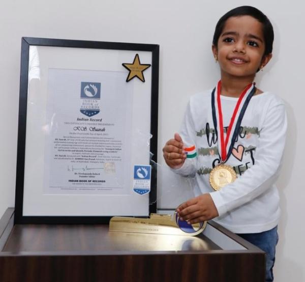 KS Saarah Indian World Record