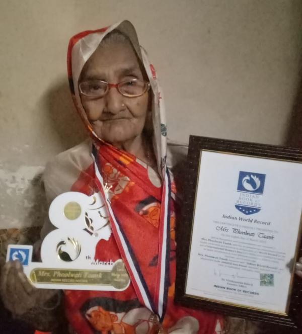 Mrs. Phoolwati Taank Indian World Record