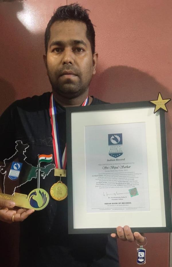 Sri Bipul Sarkar  Indian Record Holder