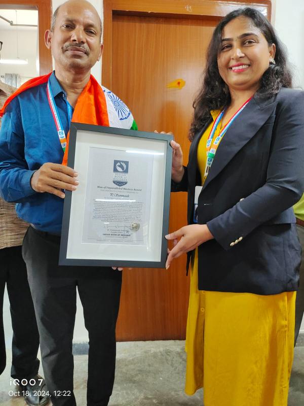 P.Sammaiah   Man of Unparalleled Mastery Award