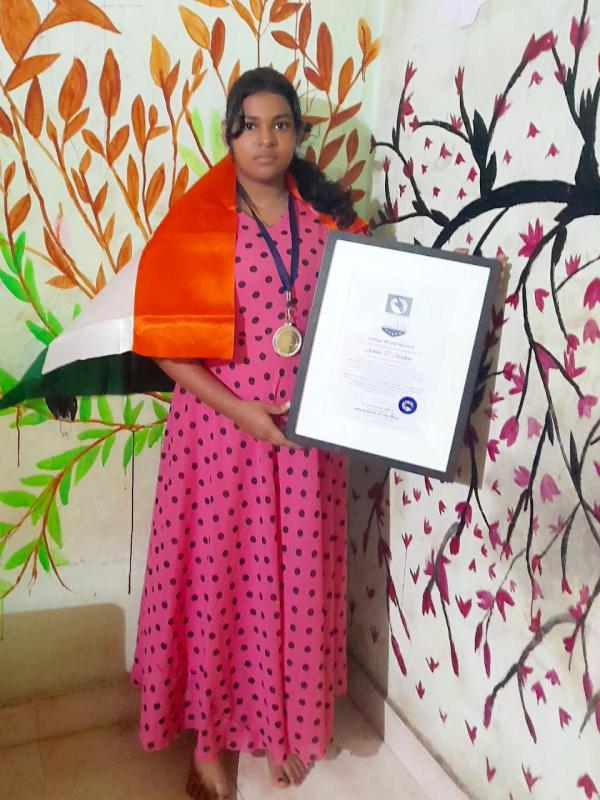 Ashika T Mathew  Indian World Record