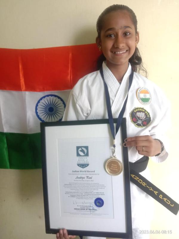Andriya Paul  Indian World Record