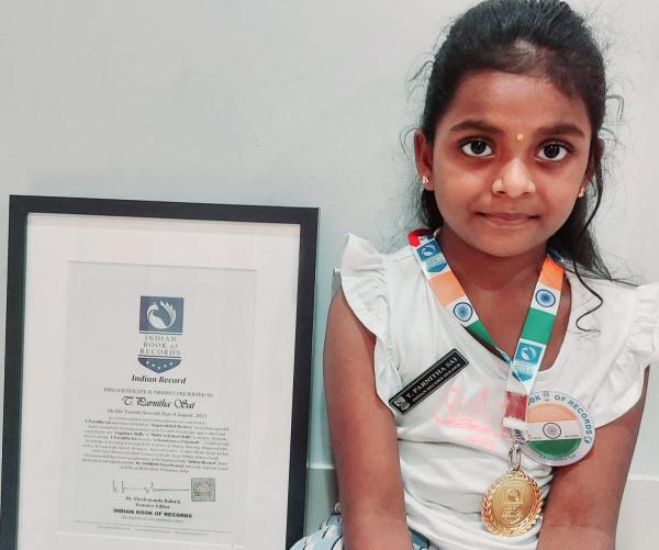 T.Parnitha Sai  Indian Record Holder