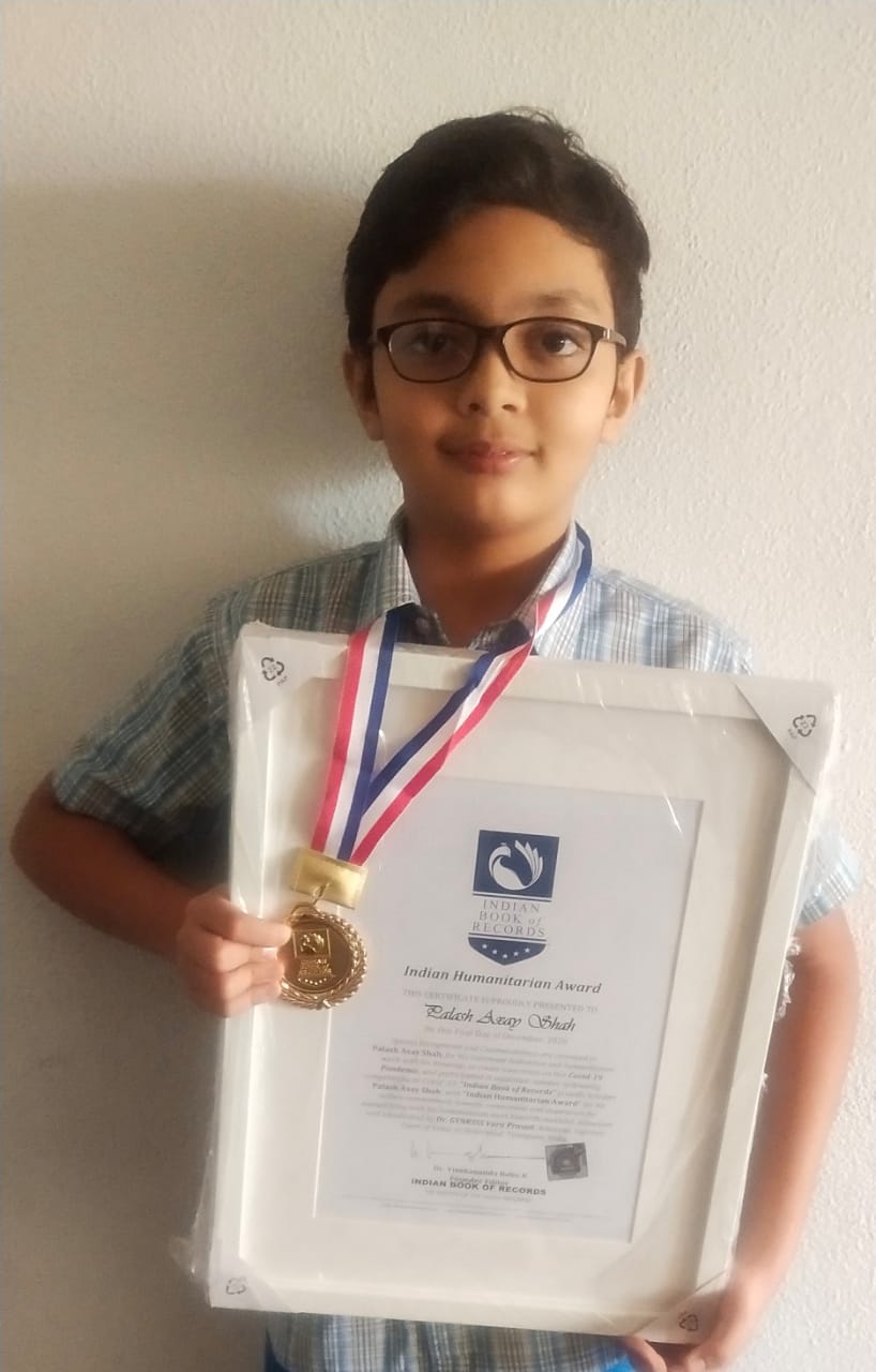 Palash Axay Shah - Indian Humanitarian Award