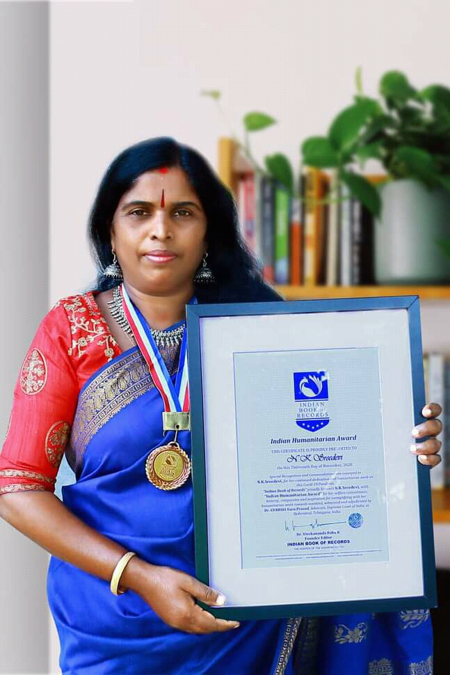 N.K.Sreedevi - Indian Humanitarian Award