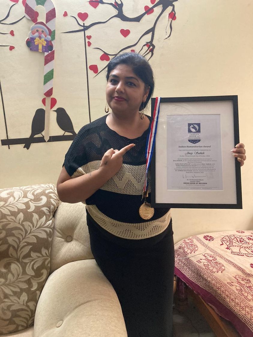 Jincy. Sathish - Indian Humanitarian Award