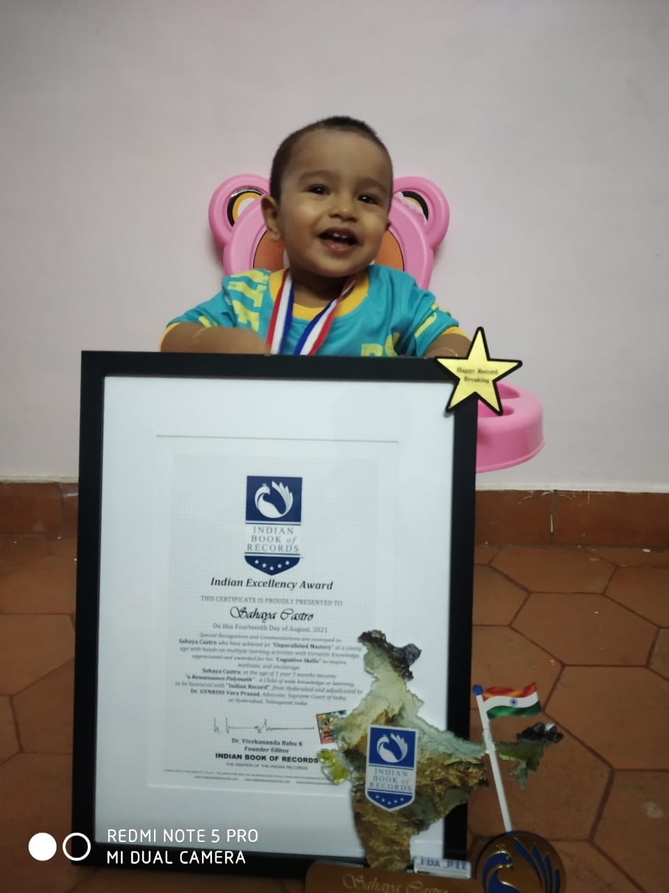 Sahaya Castro - Indian Excellency Award