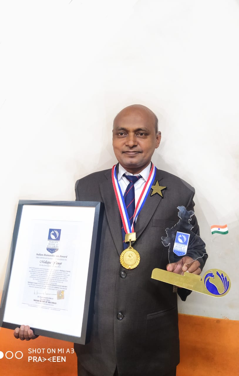 Mallappa Yamoj - Indian Humanitarian Awardee
